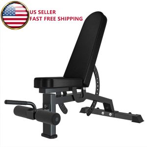 Adjustable Strength Training Bench Press Home Full Body Workout Foldable Weight Benches Gym Multi-functional Fitness Dumbbell Chair