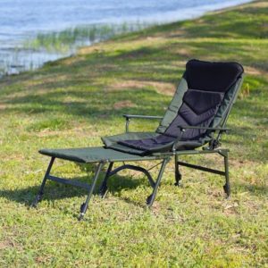 Camping Lounge Chair With Removable Footrest