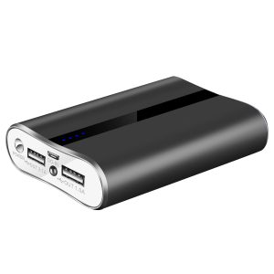 1Pc 12000mAh Portable Charger With Dual USB 3.1A Output Power Bank Ultra-Compact External Battery Pack Fast Charging