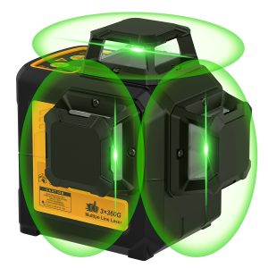 Self Leveling Laser Level Tool, 3x360 Line Lasers, 12 Lines Green Beam Leveler Tool, With Self-leveling, Manual, Pulse Mode, Lazer Level With 360 Magnetic Base And Rechargeable Battery