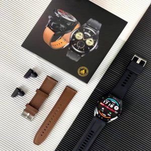 2 In 1 HI-FI Wireless Earphones Men Smart Watch