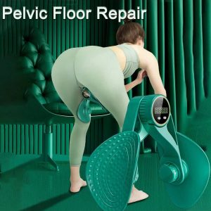 Inner Thigh Exerciser And Pelvic Floor Kegel Trainer With Resistance Bands And LED Counter - 3 Intensity Levels - Home Gym Equipment For Toning And Strengthening