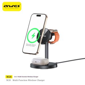 AWEI 3-in-1 Multi-function Wireless Charger