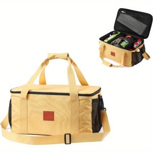 Camping Cookware Storage Bag, Camping Cooking Utensils Organizer, Camping Storage Handbag, Barbecue Tool Storage Bag, Cookware Utensils Kit Travel Hanging Bag Outdoor Equipment Carry Bag