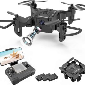DE  V2 Mini Drone Selfie WIFI FPV With HD Camera Foldable Arm RC Quadcopter Toy