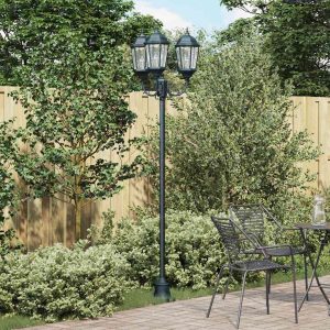 garden light pole dark green and garden light pole and