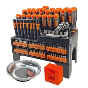 118-Piece Magnetic Screwdriver Set Professional Repair Tool Kit Ideal For Home Improvement And Automotive Maintenance