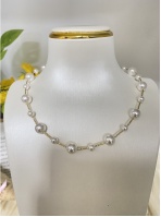 Crystal Pearl Copper Necklace--Only Self Pickup