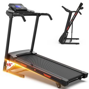 Easy-Move Wheel Treadmill With Cup Holder And Lift Motor