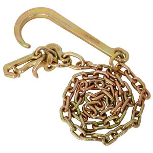 5 16 X6 Leg G70 15 Long Shank J Hook Tow Chain W RTJ Cluster Hook  Grab Hook   4700 Lbs WLL Heavy Duty Transport Truck Chain For Car Wrecker Recovery - Towing Equipment 2pcs