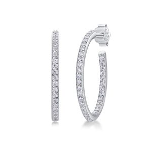 Ribbon - Square Moissanite S925 Sterling Silver Earrings With Platinum-plated Stud Earrings, A Fashionable And Luxurious Diamond Jewelry Accessory