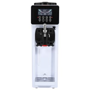 Commercial Ice Cream Machine, 10.6 QT/H Yield, 1000W Single Flavor Countertop Soft Serve Ice Cream Maker, With 4L Hopper 1.6L Cylinder, LCD Panel Auto Clean Pre-cooling, For Restaurant Snack Bar