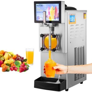 Commercial Slushy Machine, 8L / 2.1 Gal Single Bowl, Cool And Freeze Modes, 1050W Stainless Steel Margarita Smoothie Frozen Drink Maker, Slushie Machine For Party Cafes Restaurants Bars Home