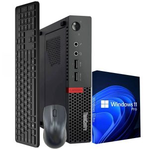 LENOVO ThinkCentre M710q Tiny Desktop, Intel Core i5 7500T up to 3.30GHz, 16GB DDR4, 512GB NVMe, WiFi, BT, Wireless Keyboard & Mouse Windows 11 Pro Multi-Language Support (Renewed)